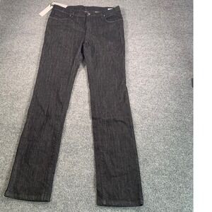 Versace Collection Mens Black Denim Jeans Straight Leg Medusa Logo V600367SVT 34